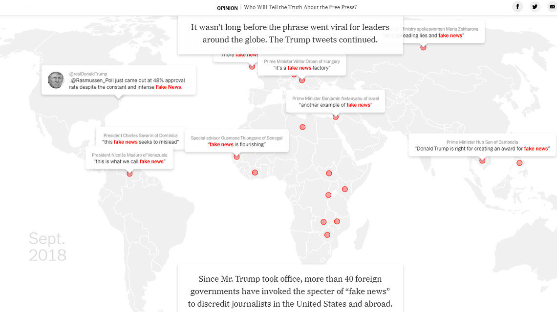 Donald Trump fake news térkép féknyúz
