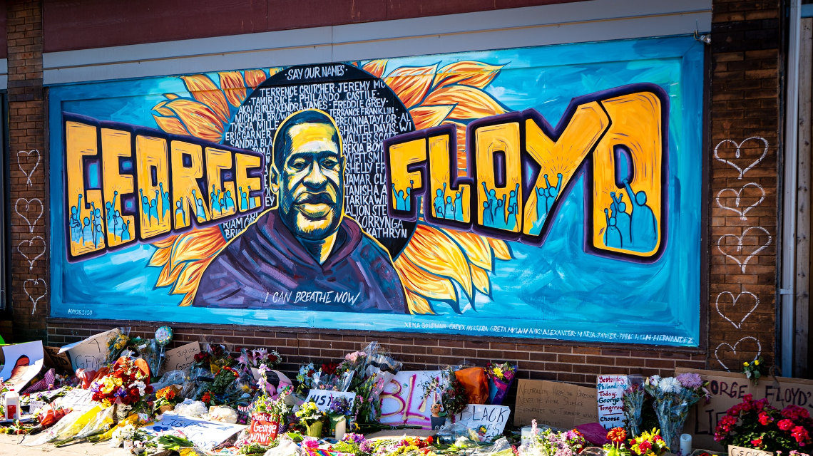George Floyd graffiti
