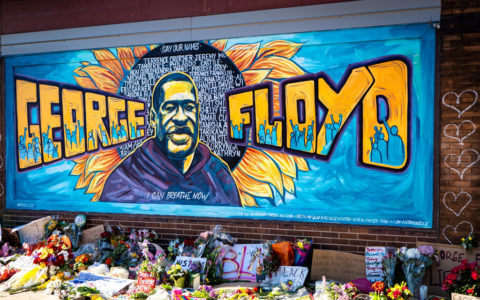 George Floyd graffiti