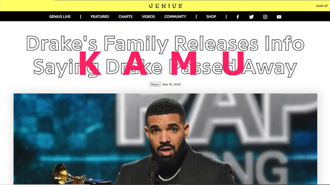 Drake kamu halálhíre