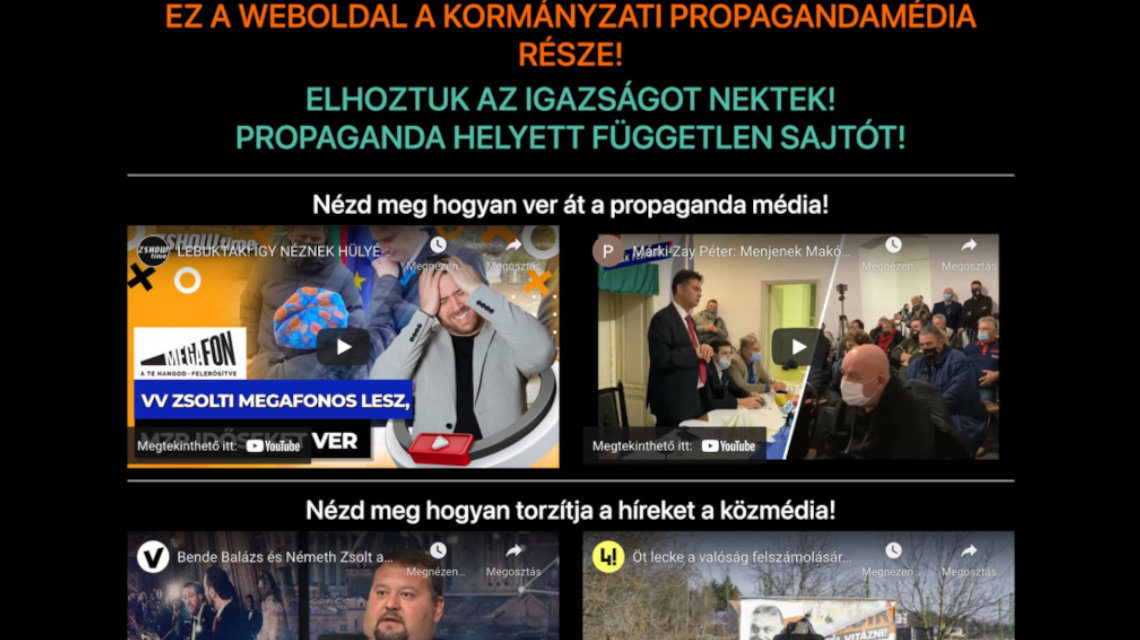 kormányközeli lapok hack