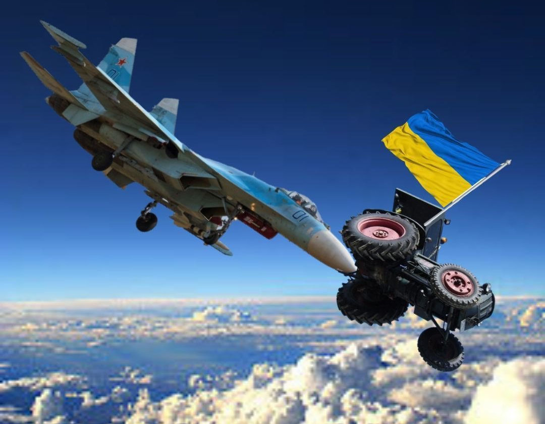 ukrán traktor orosz repülő