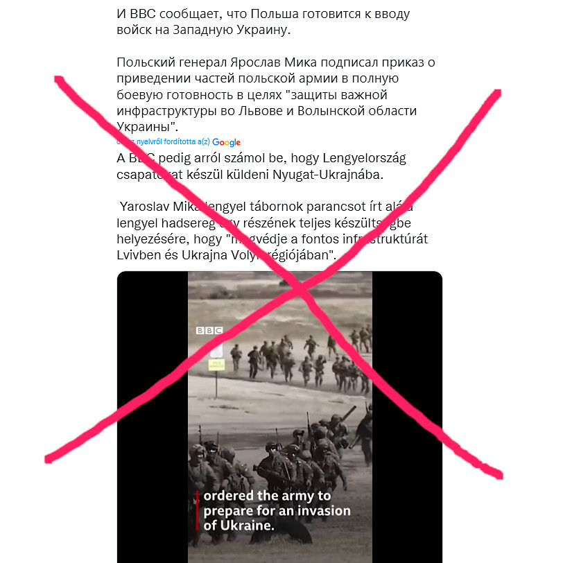 kamu bbc videó lengyel csapatok ukrajna