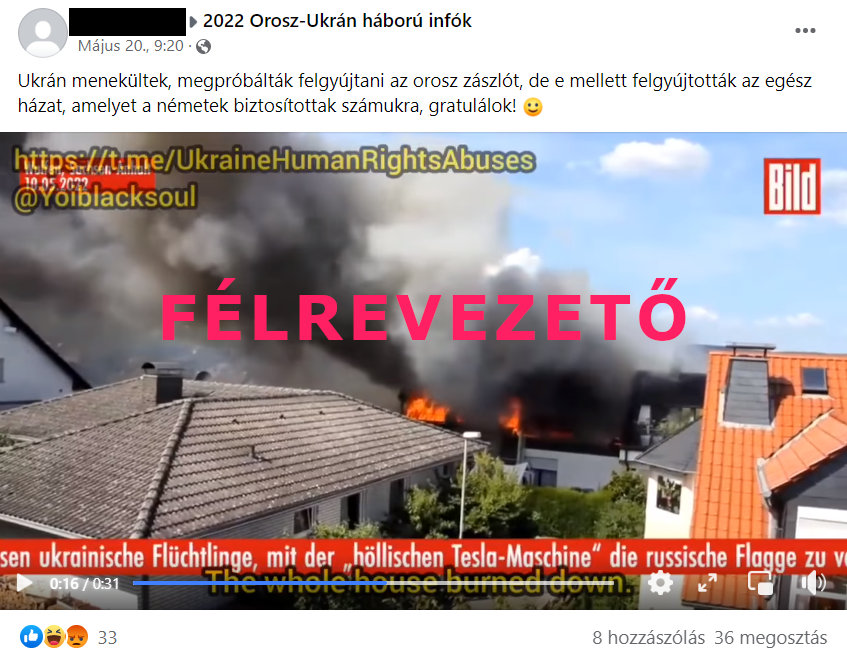 ukrán menekültek zászló égetés kamu