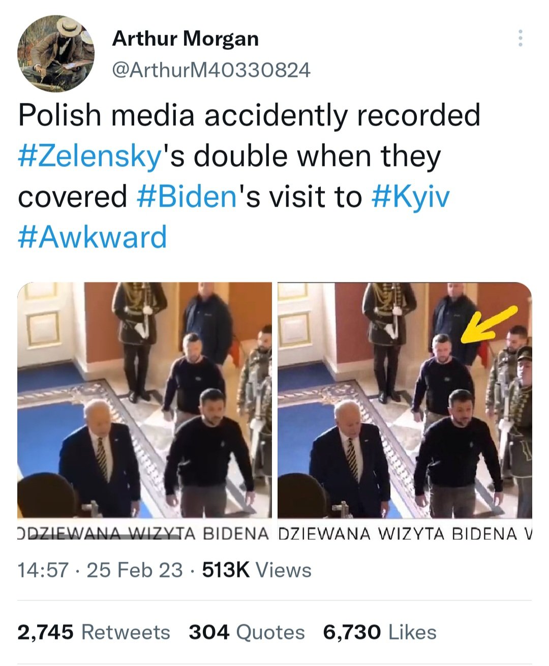 Zelenszkij testőre dublőre