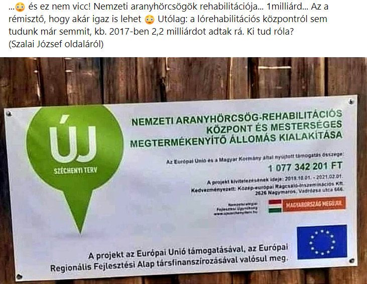 uniós EU aranyhörcsög projekt