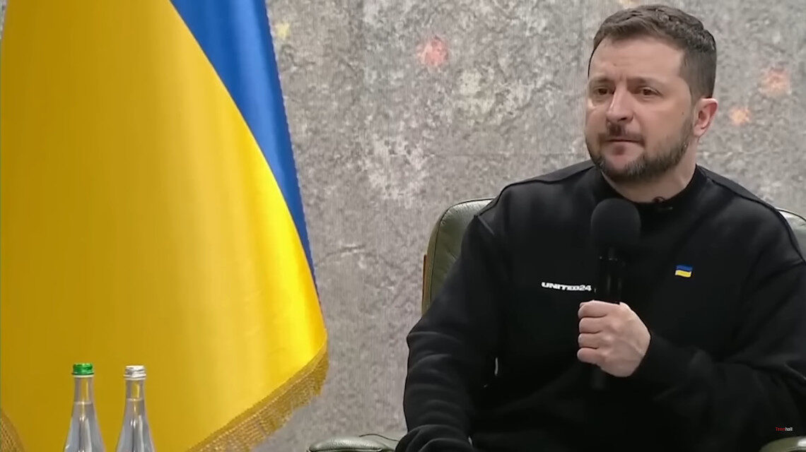 Zelenszkij évfordulós sajtótájékoztató