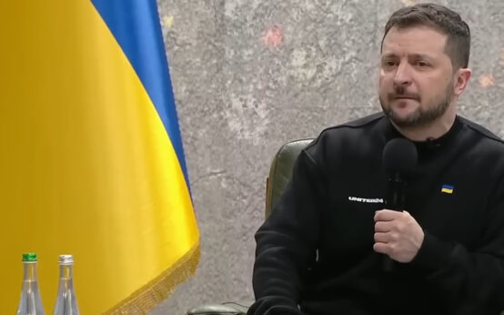 Zelenszkij évfordulós sajtótájékoztató