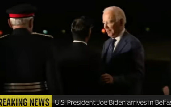 Joe Biden Sunak Belfast