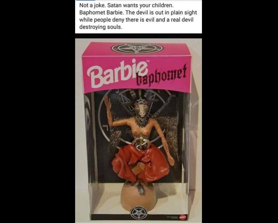 Baphomet Barbie sátán