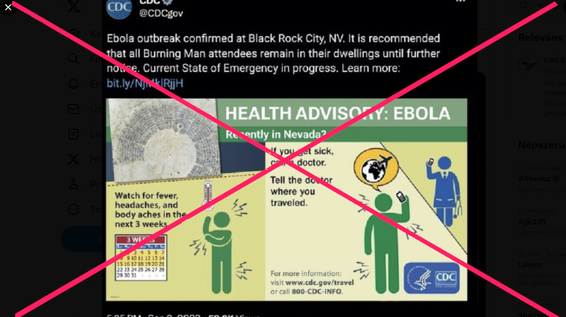 burning man ebola fake