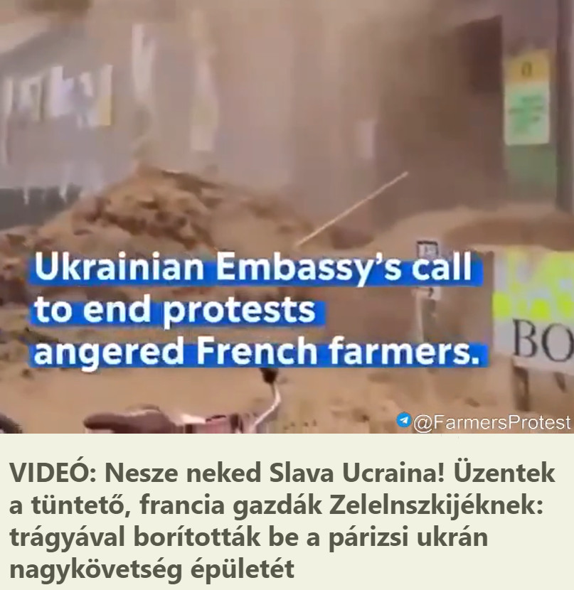 francia gazdák trágya ukrán nagykövetség