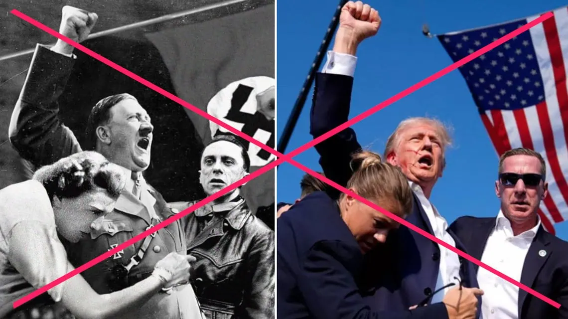 Donald Trump Adolf Hitler fotók