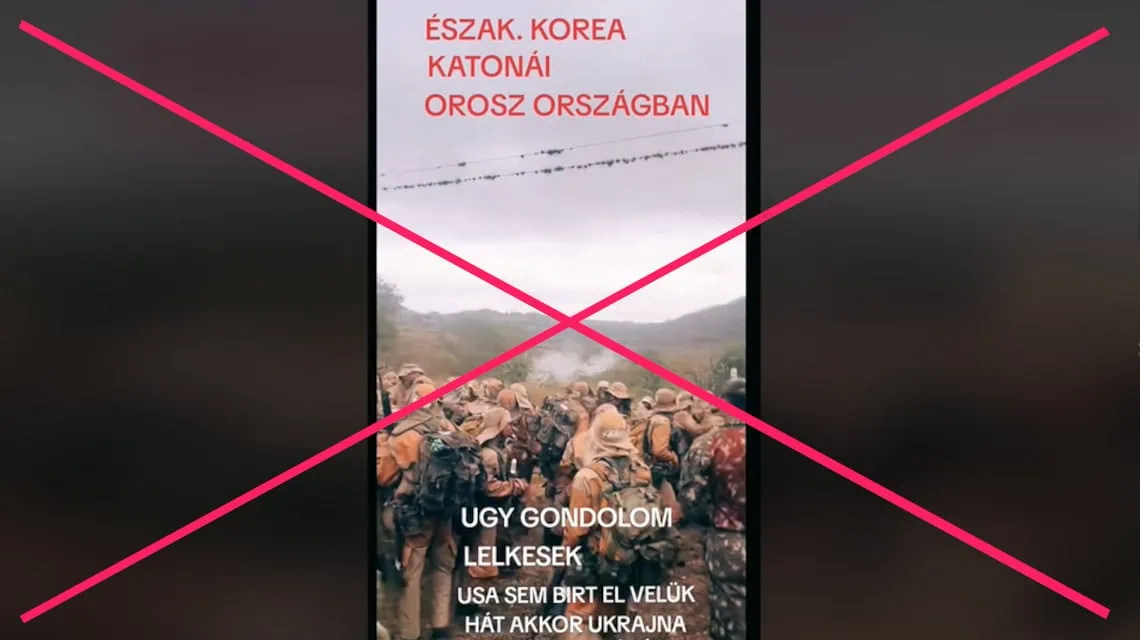 koreai katonák oroszországban - kamu kép