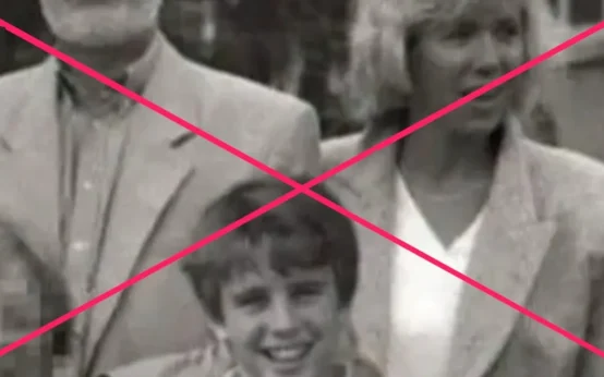 A gyerek Emmanuel Macron és későbbi felesége - kamu fotó