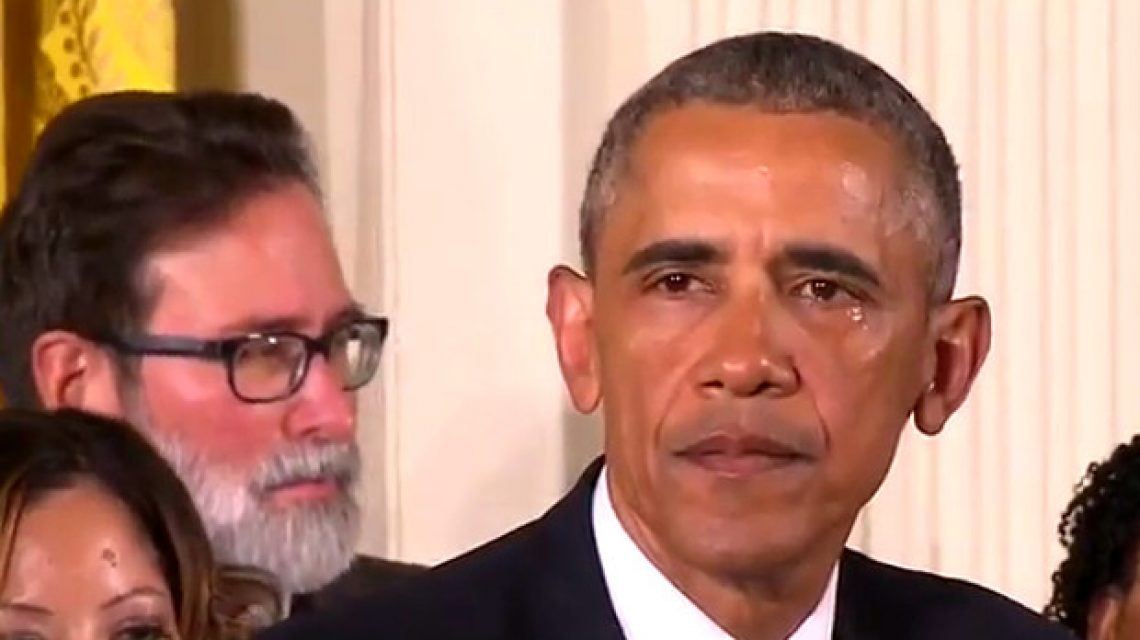 Barack Obama könnyei